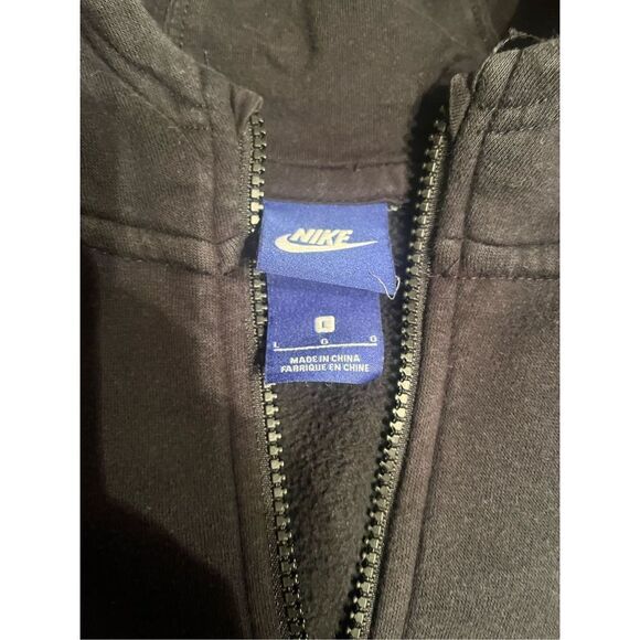 Nike Full Zip Up Hoodie Black Youth Size Large - Picture 5 of 5